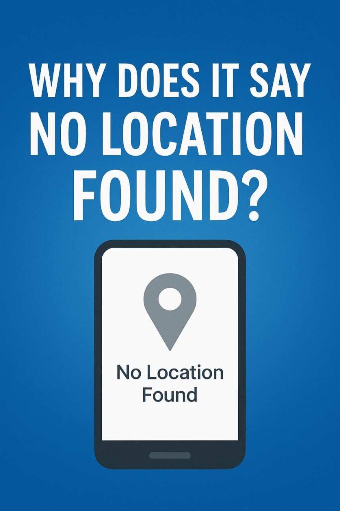 No location found